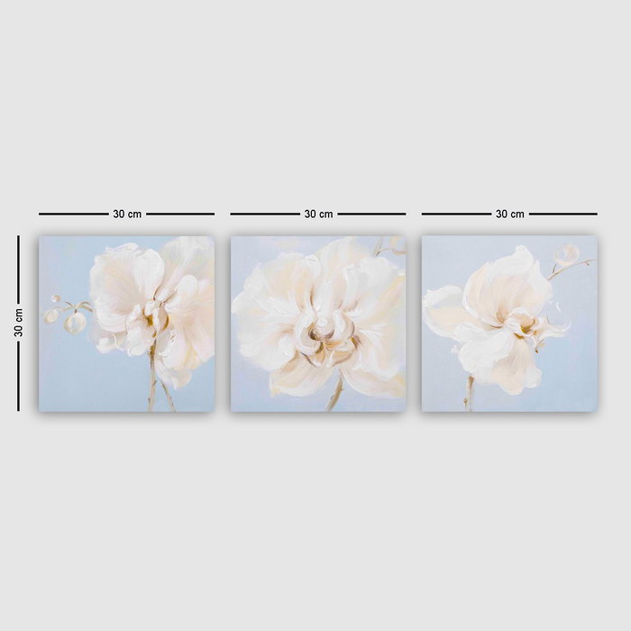 Wallity Conjunto de 3 Pinturas Decorativas en Lienzo Multicolor Wallity Conjunto de 3 Pinturas Decorativas en Lienzo Multicolor